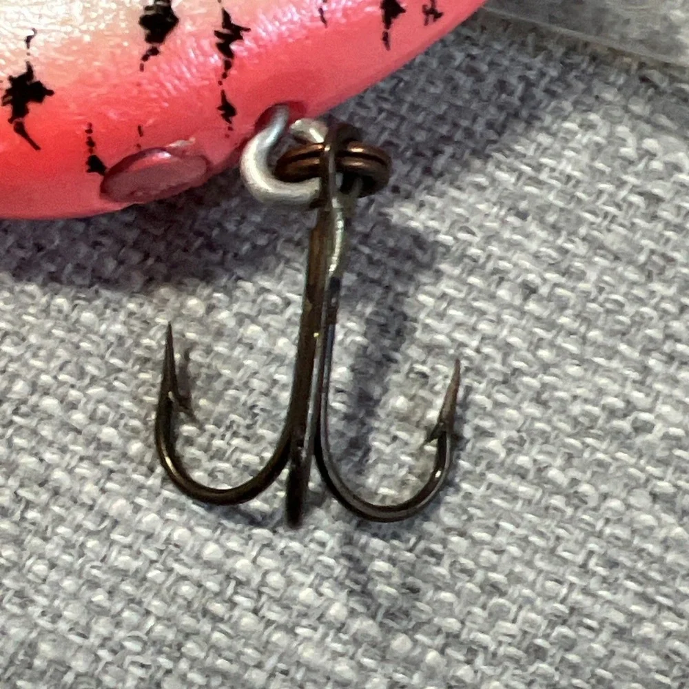 Vintage Natural Ike Medium Diver Crankbait NOS Box Insert Orange Craw Pattern